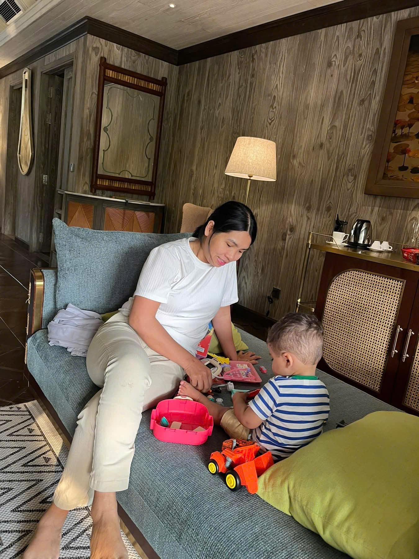 Engaging indoor playtime with educational doctor games - English-speaking babysitter Anh Nguyen in Vietnam